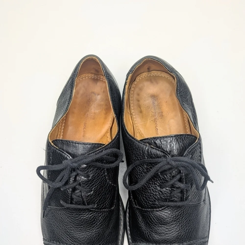 Sandro Moscoloni Black Leather Dress Shoes Men's Size 10.5